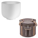 Meinl Sonic Energy 12" Crystal Singing Bowl With Brown Bag, Navel Chakra