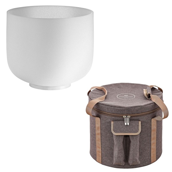 Meinl Sonic Energy 12" Crystal Singing Bowl With Brown Bag, Navel Chakra