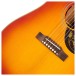 Epiphone 1960 Hummingbird Reissue, Heritage Cherry Sunburst - bridge 