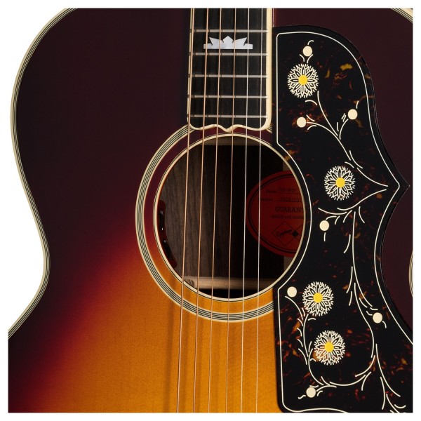 Epiphone Pre-War SJ-200 Rosewood Reissue, Vintage Sunburst - soundhole