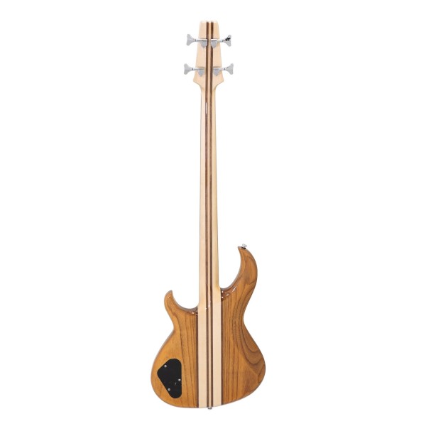 Aria SB-700 Electric Bass Guitar, Oak - back 