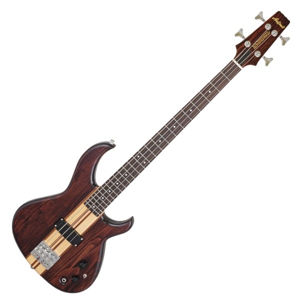 Aria SB-700 Electric Bass Guitar, Walnut - front