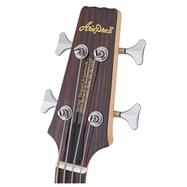 Aria SB-700 Electric Bass Guitar, Walnut - headstock 