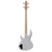 Aria SB-One Electric Bass Guitar, Silver - back 