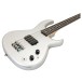 Aria SB-One Electric Bass Guitar, Silver - body and neck 
