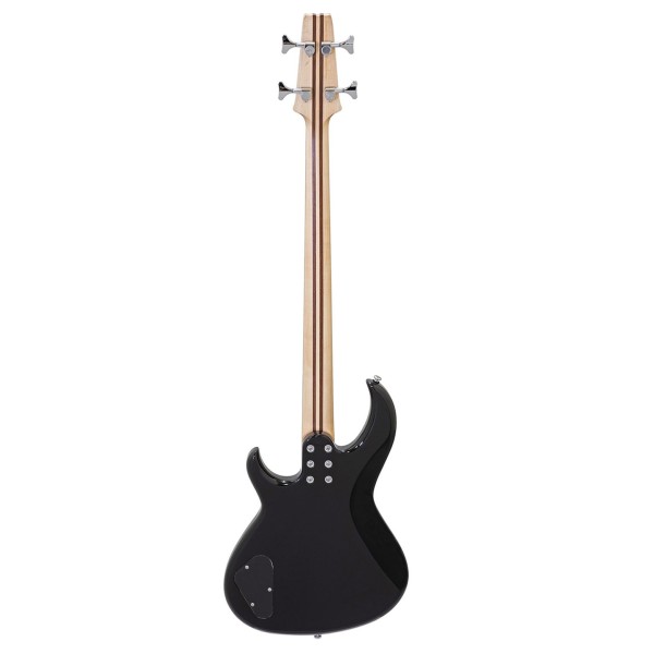 Aria SB-One Electric Bass Guitar, Black - back 