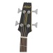 Aria SB-One Electric Bass Guitar, Black - headstock 