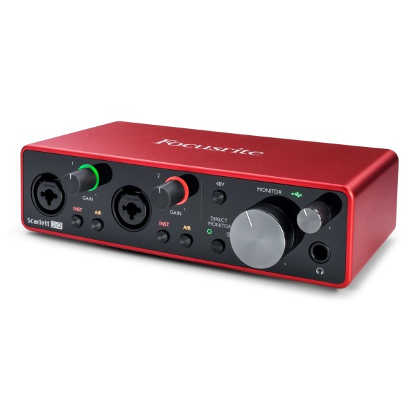 Scarlett 2i2 MK3 Audio Interface - Angled