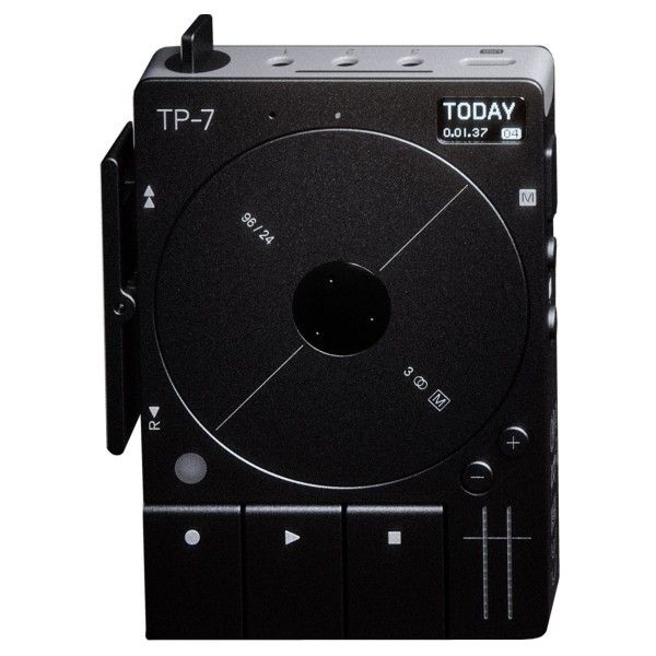 Teenage Engineering TP-7 Field Recorder, Black - Angled