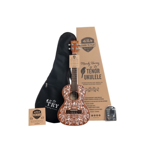 Kala Mandy Harvey Learn To Play Ukulele Starter Kit, Tenor