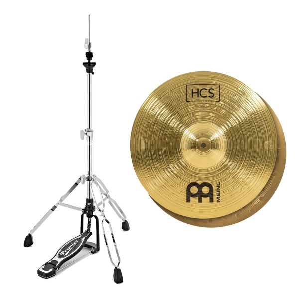 Meinl HCS 15'' Hi Hat Cymbals & Premier Artist Hi-Hat Stand