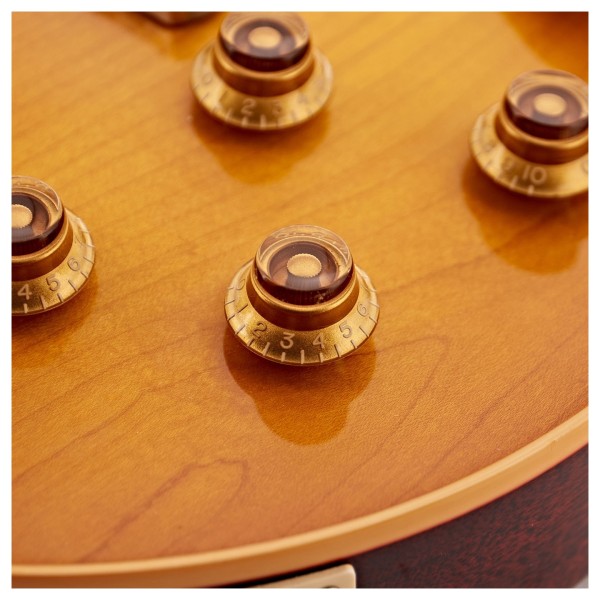 Gibson Custom 1958 Les Paul Standard Reissue VOS, Lemon Burst #841406 - knobs 