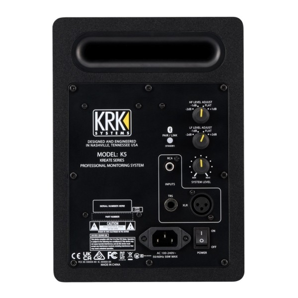 Kreate 5 Studio Monitor - Rear