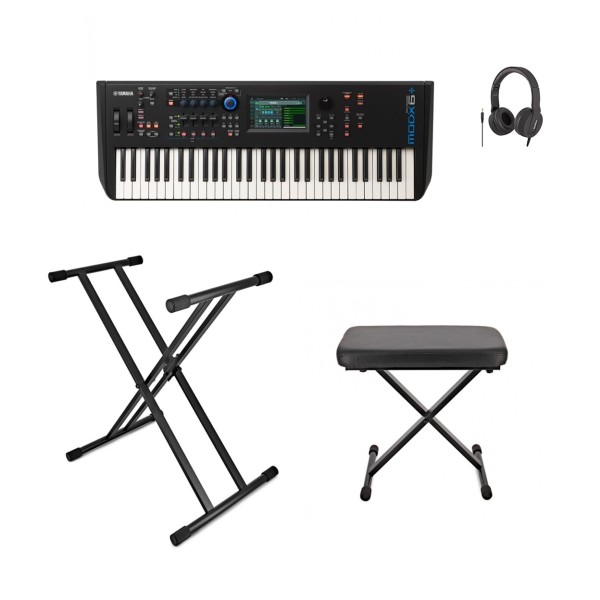 Yamaha MODX6 Plus Synthesizer Keyboard Package