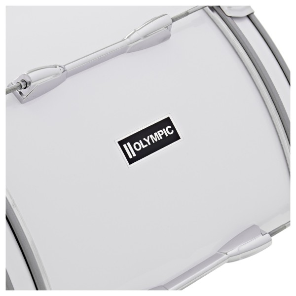Olympic Series 28" x 12" Marching Bass Drum, White