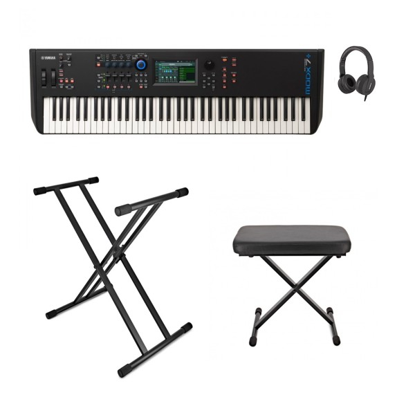 Yamaha MODX7 Plus Synthesizer Keyboard Package