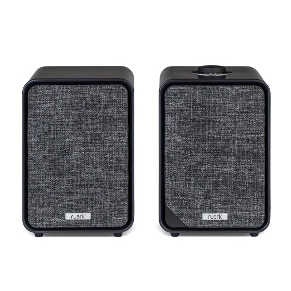Ruark Audio MR1 MK3 Bluetooth Speaker System, Charcoal - Front, high angle