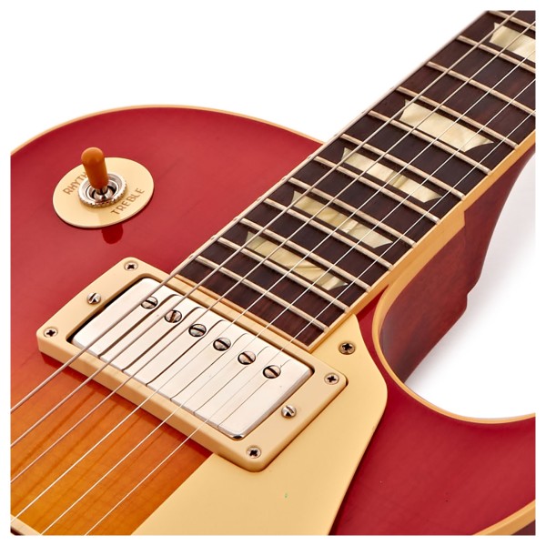 Gibson Custom 1958 Les Paul Standard Reissue Ultra Light Aged, Washed Cherry Sunburst #841259 - neck pickup 