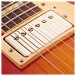 Gibson Custom 1958 Les Paul Standard Reissue Ultra Light Aged, Washed Cherry Sunburst #841259 - neck pickup closeup 