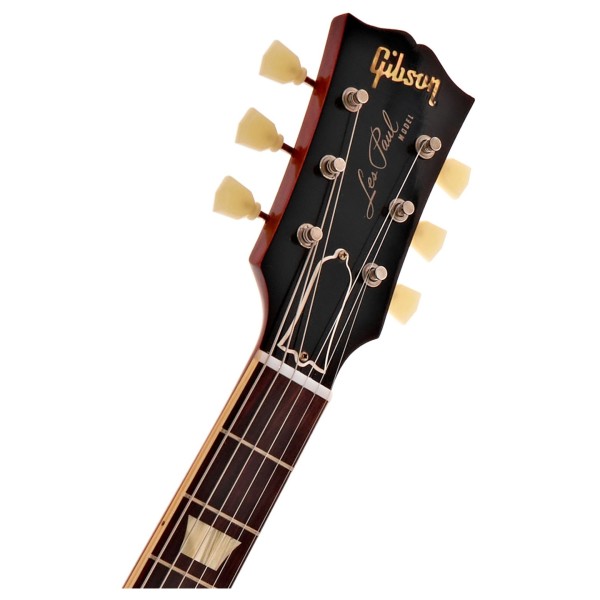 Gibson Custom 1958 Les Paul Standard Reissue Ultra Light Aged, Washed Cherry Sunburst #841259 - headstock 