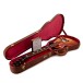 Gibson Custom 1958 Les Paul Standard Reissue Ultra Light Aged, Washed Cherry Sunburst #841259 - case interior 