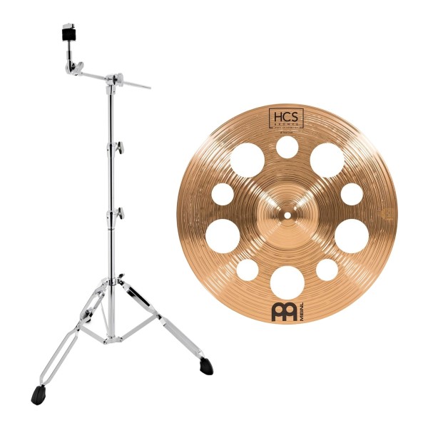 Meinl HCS Bronze 18" Trash Crash & Premier Artist Boom Cymbal Stand