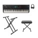 Yamaha MODX8 Plus Synthesizer with Graded Hammer Action Package