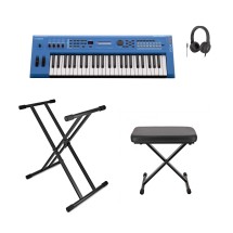 Yamaha MX49 II Music Production Synthesizer Package, Blue