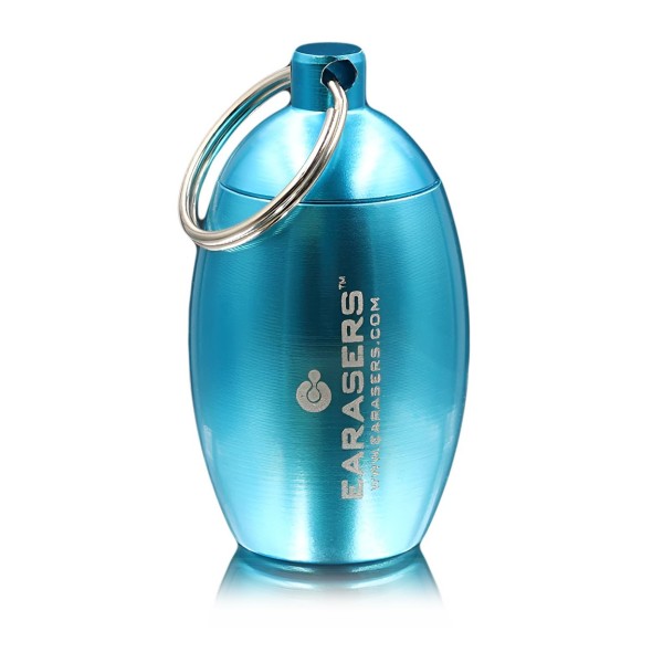 Earasers Keychain Carry Case, Aqua - Main