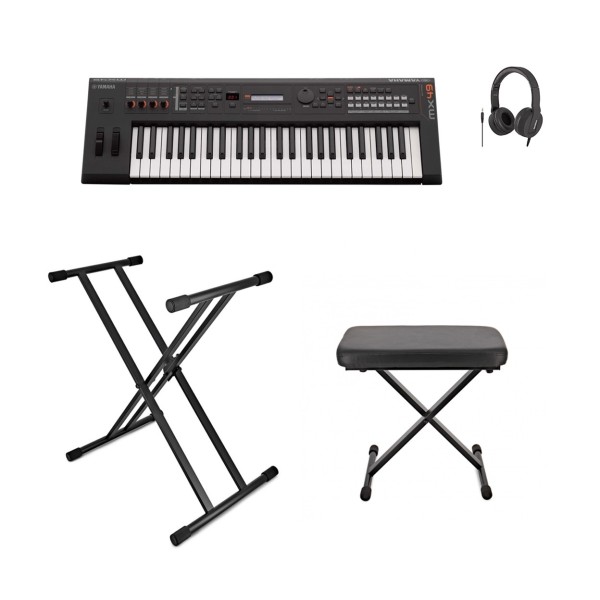 Yamaha MX61 II Music Production Synthesizer Package, Black