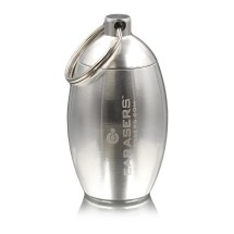 Earasers Keychain Carry Case, Silver