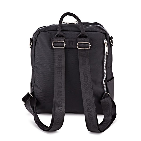 Buffet Voyageur City Backpack Case, Black - Back Straps