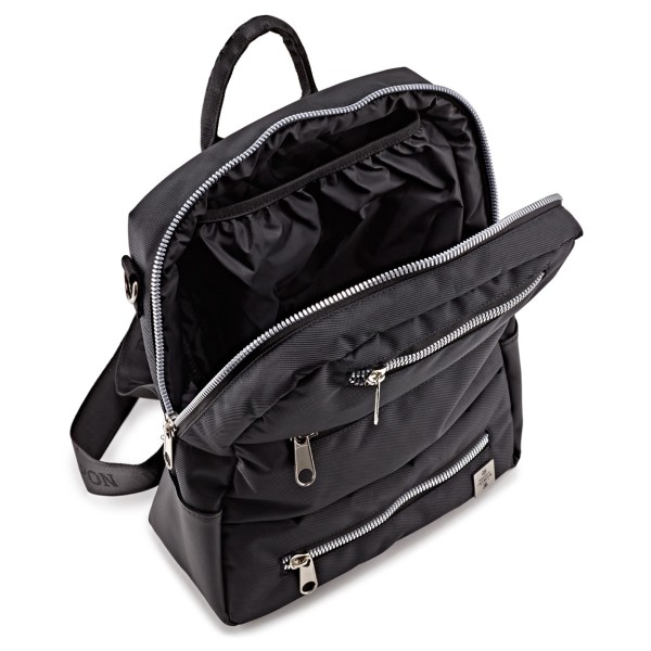 Buffet Voyageur City Backpack Case, Black - Open 