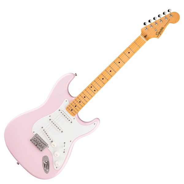 Squier Classic Vibe '50s Stratocaster HT MN, Parchment Pickguard Shell Pink - front