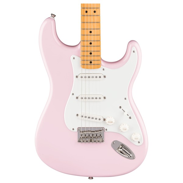 Squier Classic Vibe '50s Stratocaster HT MN, Parchment Pickguard Shell Pink - body 