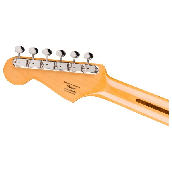Squier Classic Vibe '50s Stratocaster HT MN, Parchment Pickguard Shell Pink - headstock back 