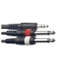 Stagg SYC Stereo Mini Jack to Dual Mono Jack Cable (2m/6ft) - SYC2/MPSB2P E - Connectors