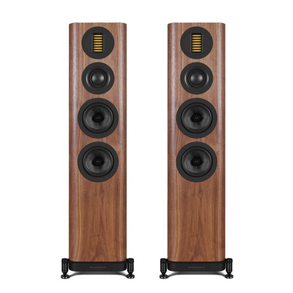 Wharfedale EVO 5.3 Floorstanding Speakers (pair), Walnut - front dual 