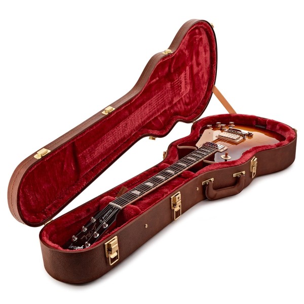 Gibson Les Paul Standard 60s Figured Top, Iced Tea #202450115 - case open 