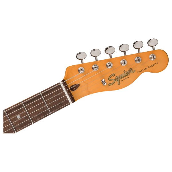 Squier Classic Vibe Custom Esquire LRL, Sherwood Green - headstock 