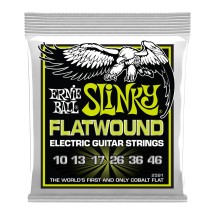 Ernie Ball 2591 Cobalt Flatwound Regular Slinky, 10-46