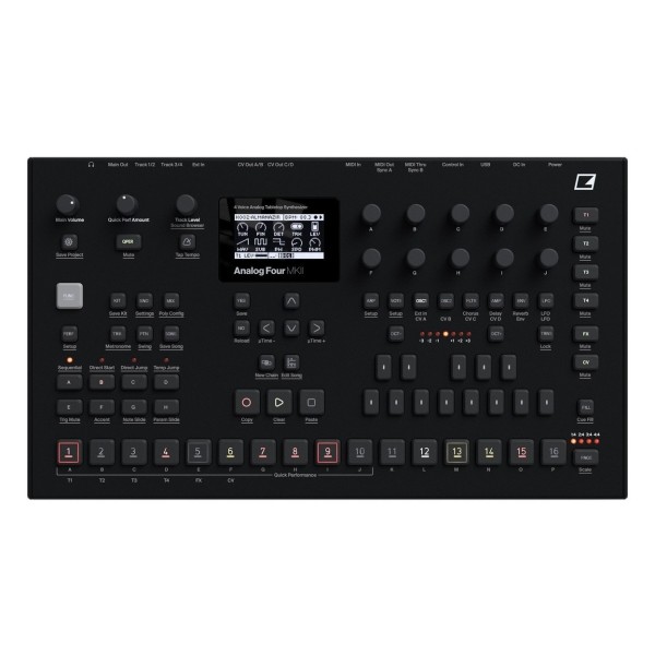 Elektron Analog Four MKII Synthesizer - Ex Demo - Top