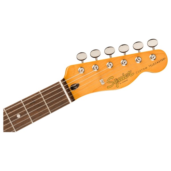 Squier Classic Vibe '60s Custom Telecaster SH with Bigsby, Lake Placid Blue - headstock 