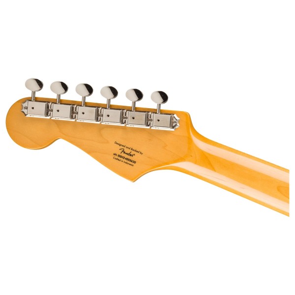 Squier Classic Vibe Duo-Sonic HS LRL, Lake Placid Blue - headstock back 