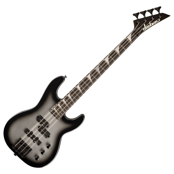 Jackson Limited Edition JS Series Concert Bass Minion JS1X, Silverburst - front