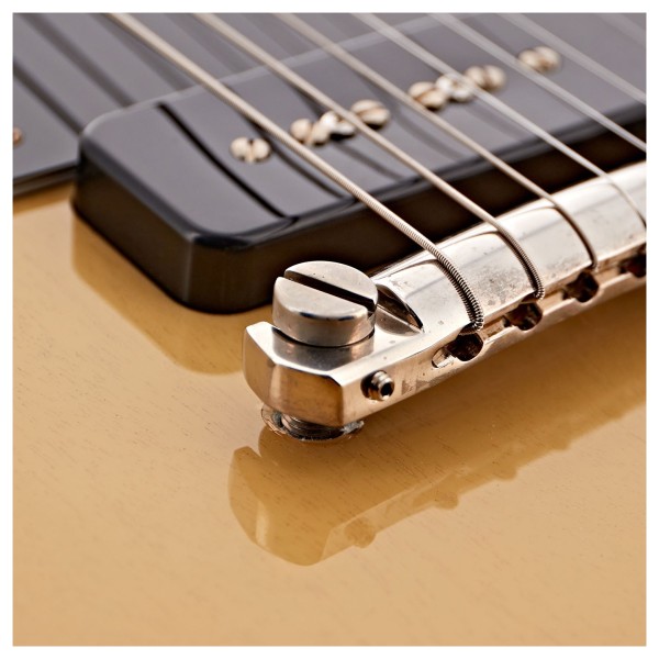 Gibson Custom 1960 Les Paul Special Double Cut Reissue VOS, TV Yellow #05180 - bridge close up 