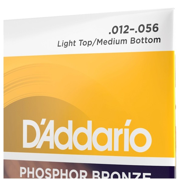 D'Addario EJ19 Phosphor Bronze Acoustic, Bluegrass, 12-56
