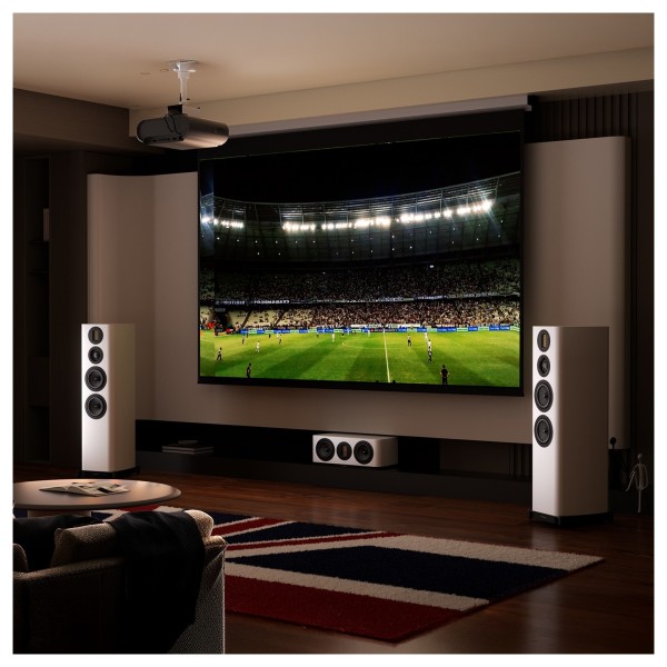 Wharfedale EVO 5 C Centre Speaker (Single), Lunar Grey - white lifestyle AV