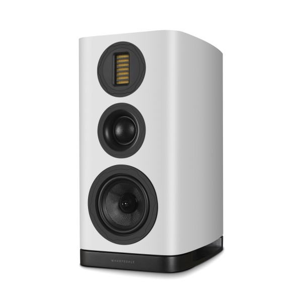 Wharfedale EVO 5.2 Standmount Speakers (Pair), White - Right hand side view