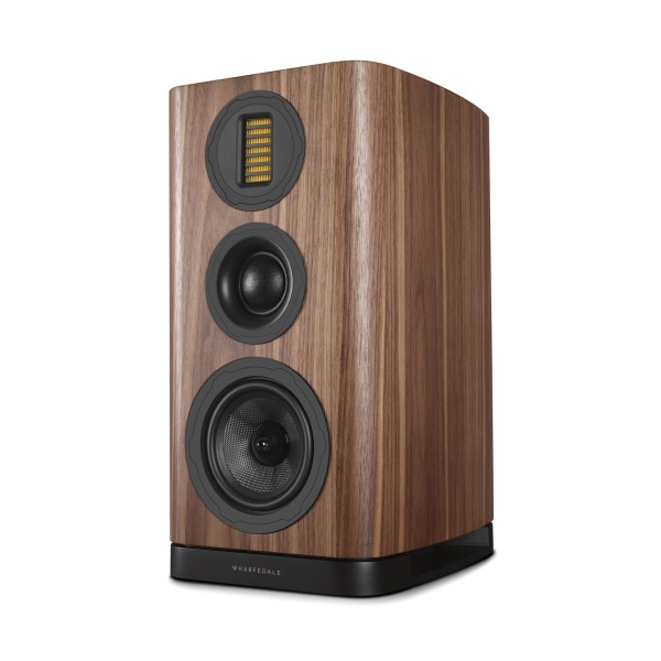 Wharfedale EVO 5.2 Standmount Speakers (Pair), Walnut - Right hand side view
